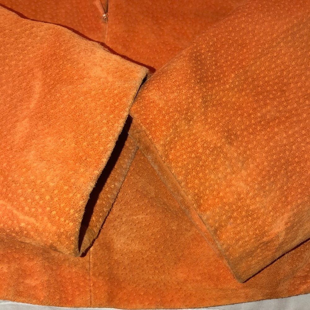 Wilsons Leather XL Burnt Orange Genuine Suede Leather Jacket - Picture 11 of 17